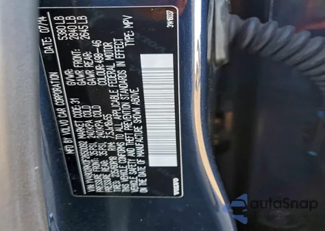 2015 Volvo Xc60 T6 Premier из США, поврежденный, VIN YV4902RK0F2650092